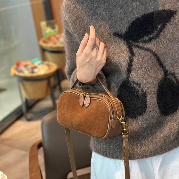 Genuine Leather Women's Small Bag 2026 New Arrival Luxury Vintage Crossbody Bag Versatile Elegant Shoulder Bag Handbag
