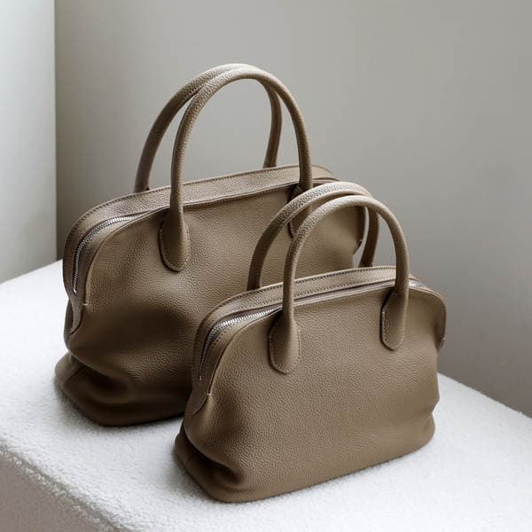 2026 Spring New Top Grain Cowhide Large Capacity Genuine Leather Tote Bag Commuter Shell Handbag For Women