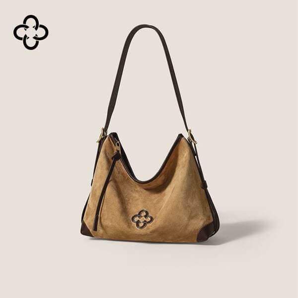 Kasi Le Xiaosongtao Suede Hobo Bag 2025 New Arrival Luxury Pleated Shoulder Tote Bag For Women