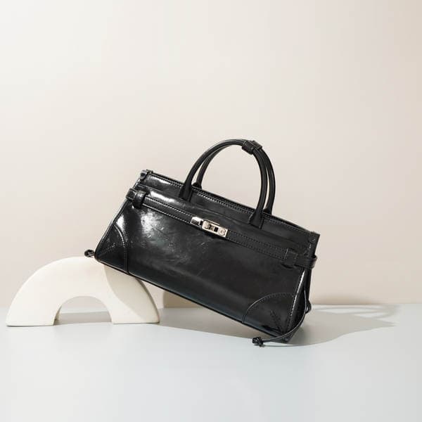 New Cowhide Boston Bag SoftLuxBag Genuine Leather Tote Bag For Women Top Grain Leather Large Capacity Shoulder Crossbody Bag