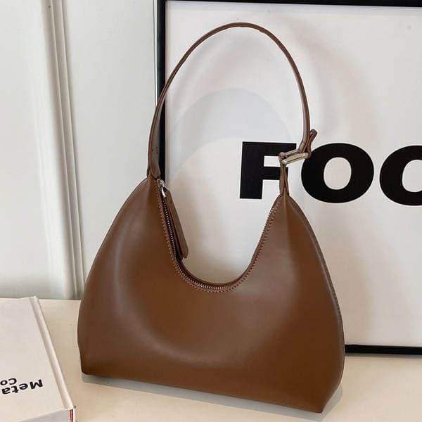 Retro Underarm Bag For Women 2026 New Simple Crescent Bag Elegant Versatile Casual Travel Handbag Textured Shoulder Bag