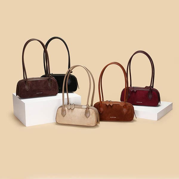 2025 New Niche French Baguette Bag Retro Elegant Underarm Bag Women's Shoulder Handbag Bgs