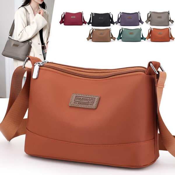 Women's Oxford Cloth Crossbody Bag 2025 New Arrival Large Capacity Multi-Compartment Lightweight Shoulder Bag Fashion Canvas Bag