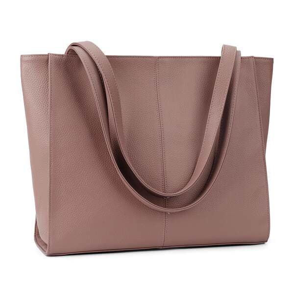 Cross-Border New Women's Tote Bag, Commuter Genuine Leather Shoulder Bag, Handbag, Briefcase With Laptop Compartment