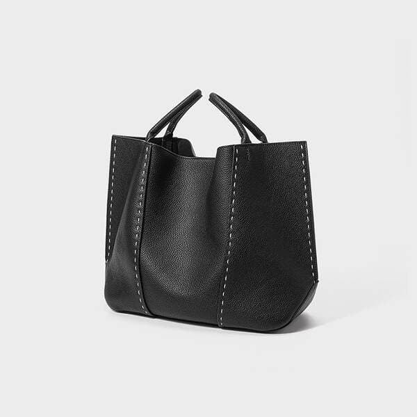 Women's Tote Bag 2025 New Arrival Genuine Top Grain Cowhide Leather Large Capacity Commuter Handbag Shoulder Bag