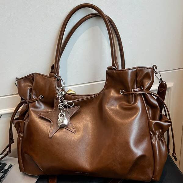 Large Capacity Retro Women's Bag 2025 Winter New Casual Crossbody Bag Textured Shoulder Commuter Tote Bag Export Quality
