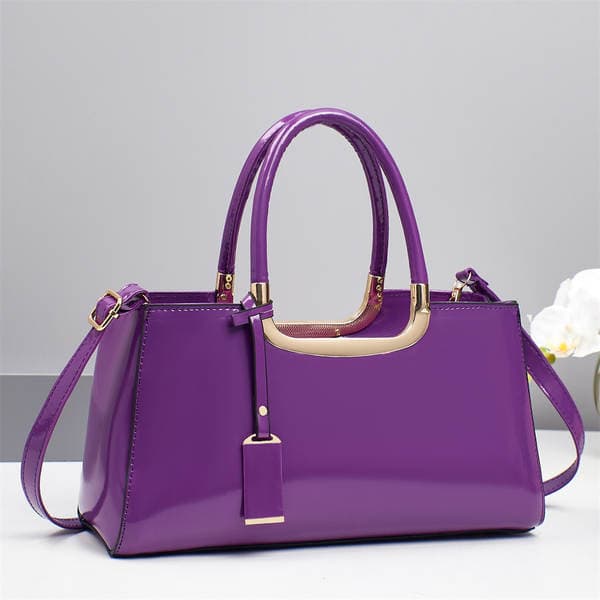 Fashion Patent Leather Glossy Red Women's Bag 2025 Bridal Wedding Crossbody Handbag New Evening Bag For Women