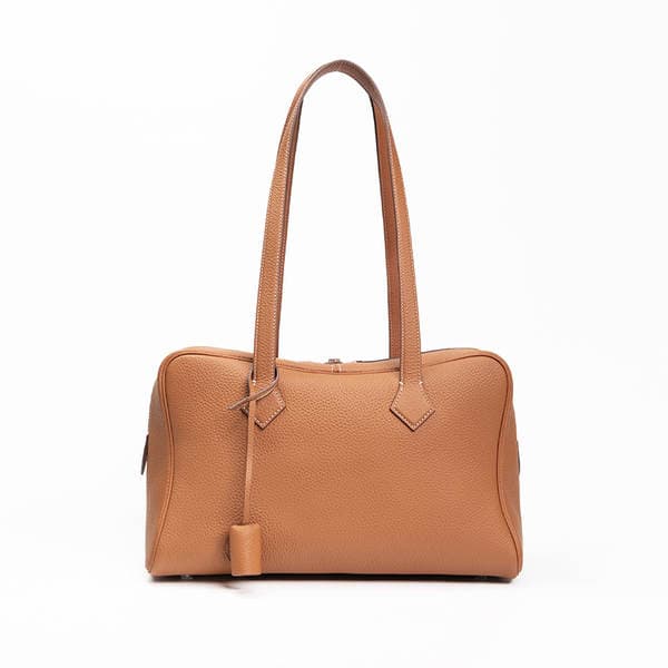 Luxury TC Top Grain Leather Victoria Bag - Versatile Crossbody Commuter Bag, Genuine Leather Women's Boston Pillow Bag