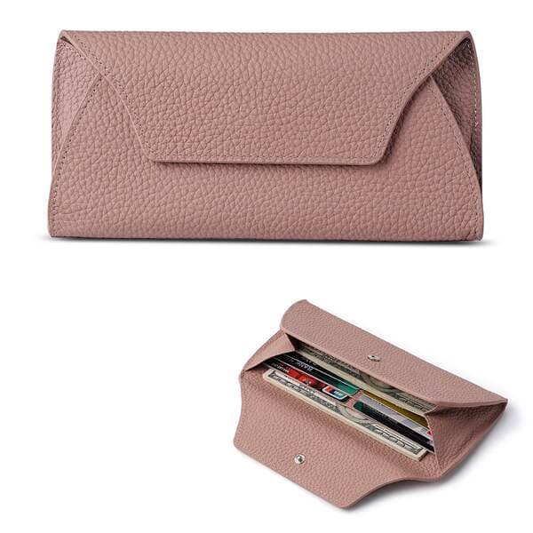 Women's Genuine Leather Long Wallet 2026 New Arrival Ultra-Thin Clutch Niche Design Elegant And High-End