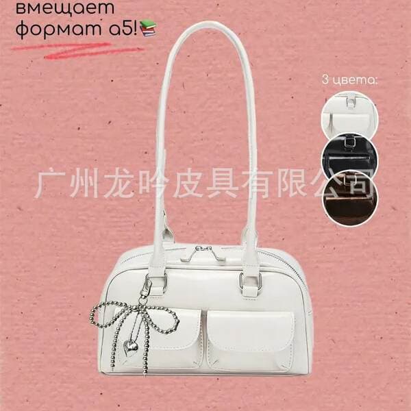 Women's Bags 2026 New Retro Academy Style Versatile Large Capacity Casual College Student Class & Commuter Shoulder Handbag