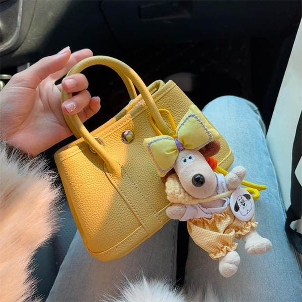 Top Grain Cowhide Mini Garden Bag Genuine Leather Tote Shoulder Crossbody Handbag Fashion Versatile Mini Bag