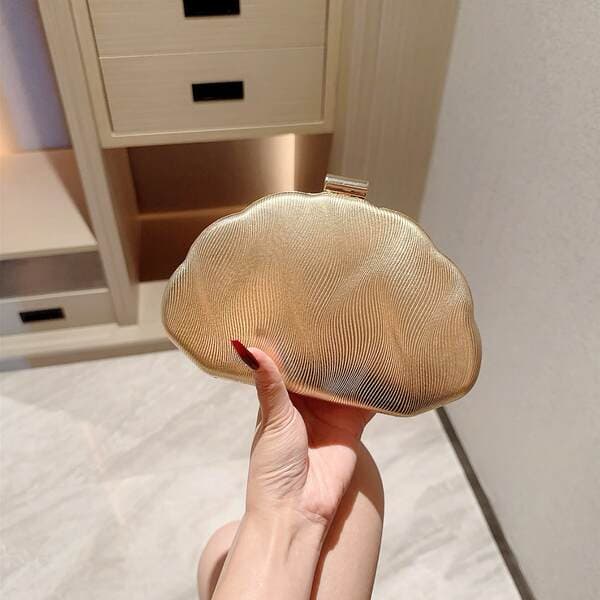 Cross-Border New Shell Leather Evening Bag Women's Clutch Party Bag Versatile Bridal Chain Bag