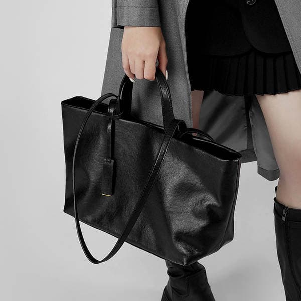 Women's New Genuine Leather Shoulder Bag, Underarm Crossbody Bag, ToTo Niche Retro Soft Leather Large Capacity Handbag