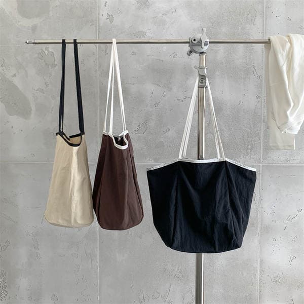 Korean Style Casual Large Capacity Tote Bag For Women, Daily Commute & College Student Nylon Shoulder Bag New Arrival