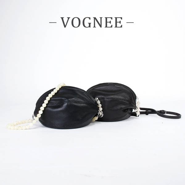 2026 New Arrival Cross-Border Versatile Niche Design Luxury Cowhide Beaded Lantern Shoulder Bag Chain Crossbody Bag For Women