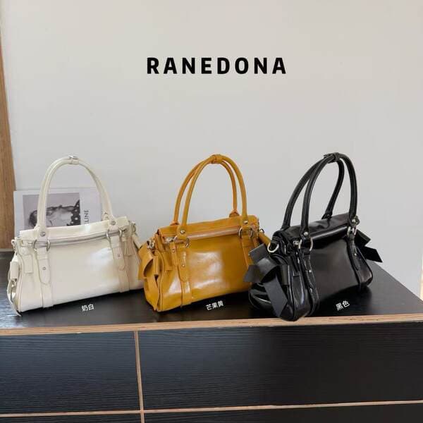 2026 New Bow Knot Motorcycle Bag Trendy Sweet Cool Handbag Large Capacity Commuter Shoulder Crossbody Bag For Women
