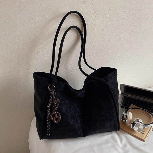 Fashionable New Niche Design Suede Large Capacity Women's Bag Luxury Commuter Versatile Tote Bag