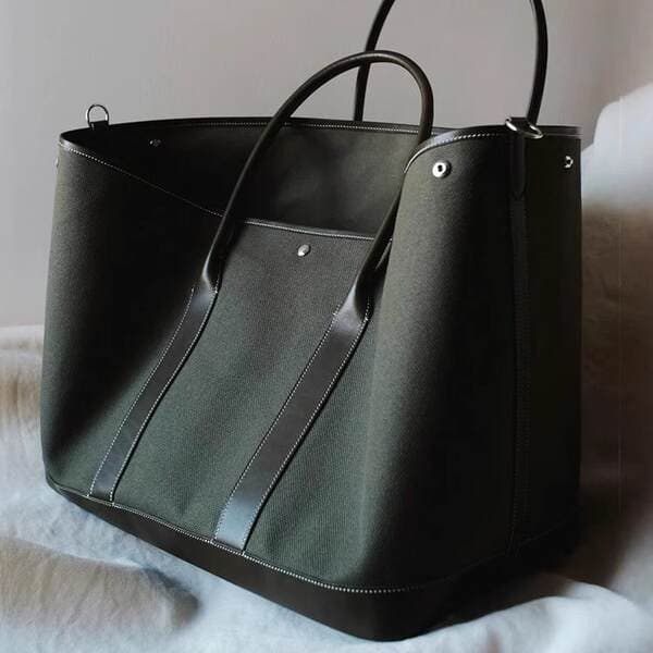 2026 New High-End Commuter PU Canvas Large Capacity Tote Garden Bag for Women Handbag Shoulder Crossbody Bag