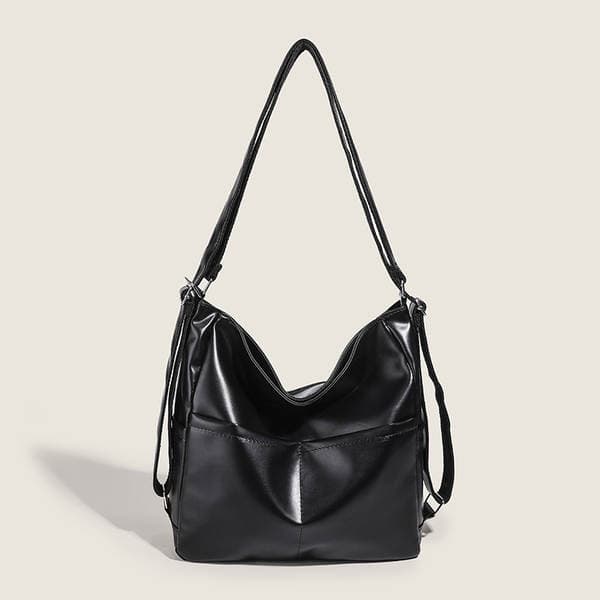 PU Leather Waterproof Backpack & Crossbody Bag for Women, 2-in-1 Commuter Tote Bag 2024 New Arrival, Shoulder Bag for School
