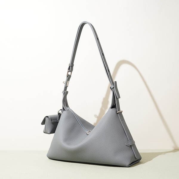 Women's Genuine Leather Handbag 2025 New Design Niche Crossbody Bag Korean Style Zipper Top Grain Cowhide Pillow Shoulder Bag