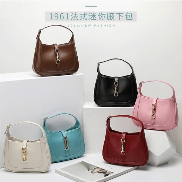 Baguette Bag Single Shoulder Crossbody Genuine Leather French Underarm Bag 1961 Handbag Women's Retro Versatile Spring Collection