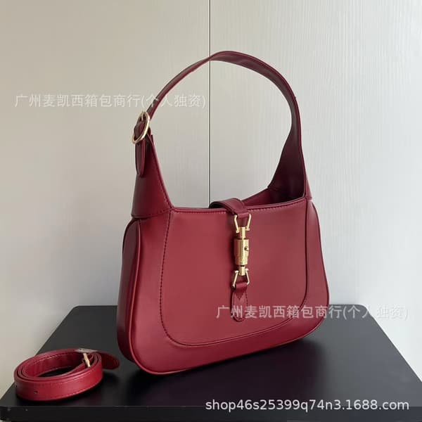2025 New Retro Saddle Buckle French Underarm Shoulder Bag Jackie 1961 Series Crossbody Tote Large Bag For Women