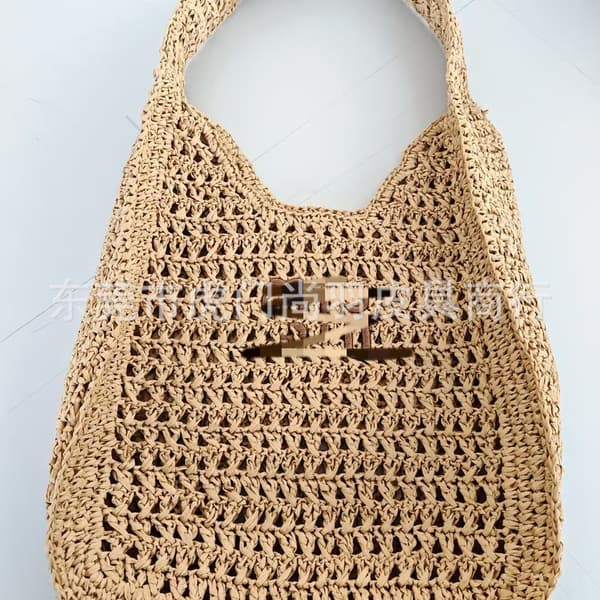 French Style Large Capacity Straw Woven Bag - New Tote Handbag Shoulder Crossbody Bag For Beach Vacation