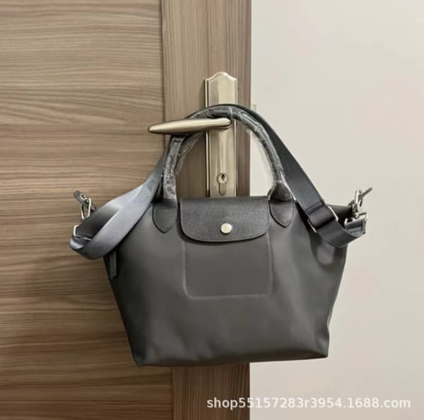 Autumn/Winter Thickened Dumpling Bag Short Handle Tote Bag With Adjustable Shoulder Strap Nylon Unisex Bag