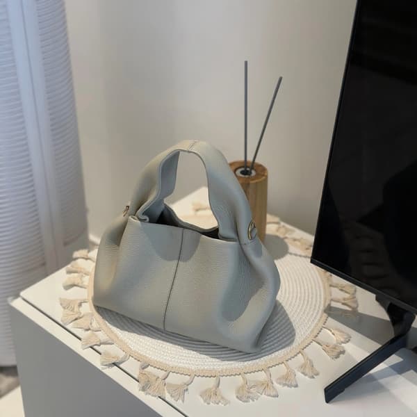 Poleno Dumpling Bag 2026 New Arrival French Niche Brand Shoulder Crossbody Bag Cowhide Leather Handbag Cloud Bag