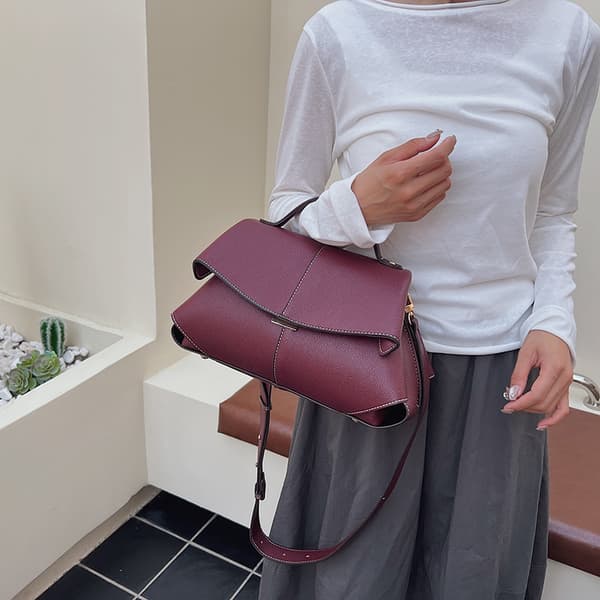 Cross-Border French Style Luxury Niche Smile Boston Bag Fashion Ruched Handbag Shoulder Crossbody Bag For Women