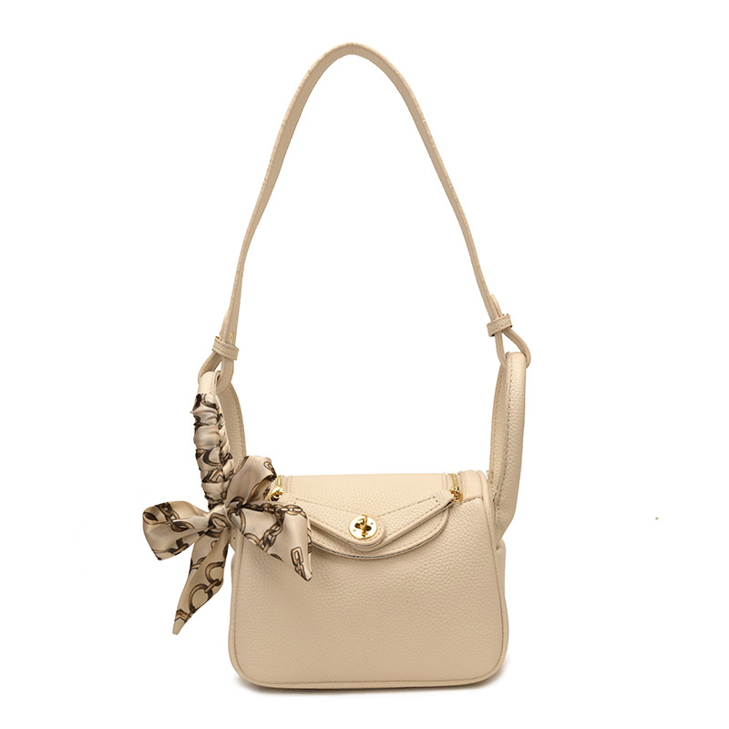 2026跨境爆款女包枕头包时尚百搭单肩斜挎包荔枝纹通勤潮流医生包 - Thumbnail 9