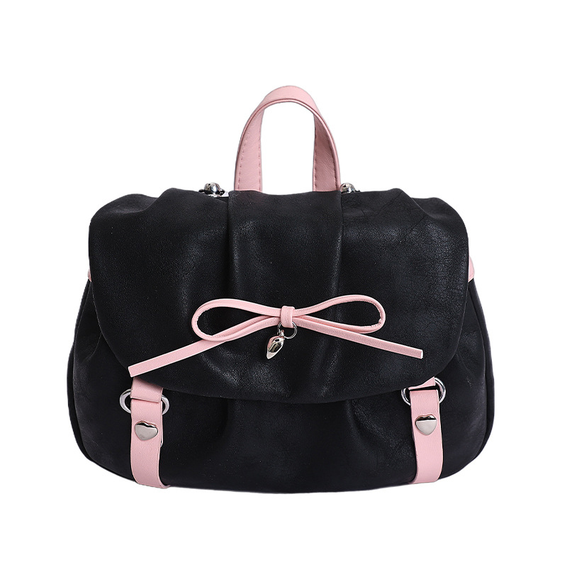 Pink Cloud Bag - Cute Sweet & Cool Bow Pleated Underarm Bag for Students - Thumbnail 8