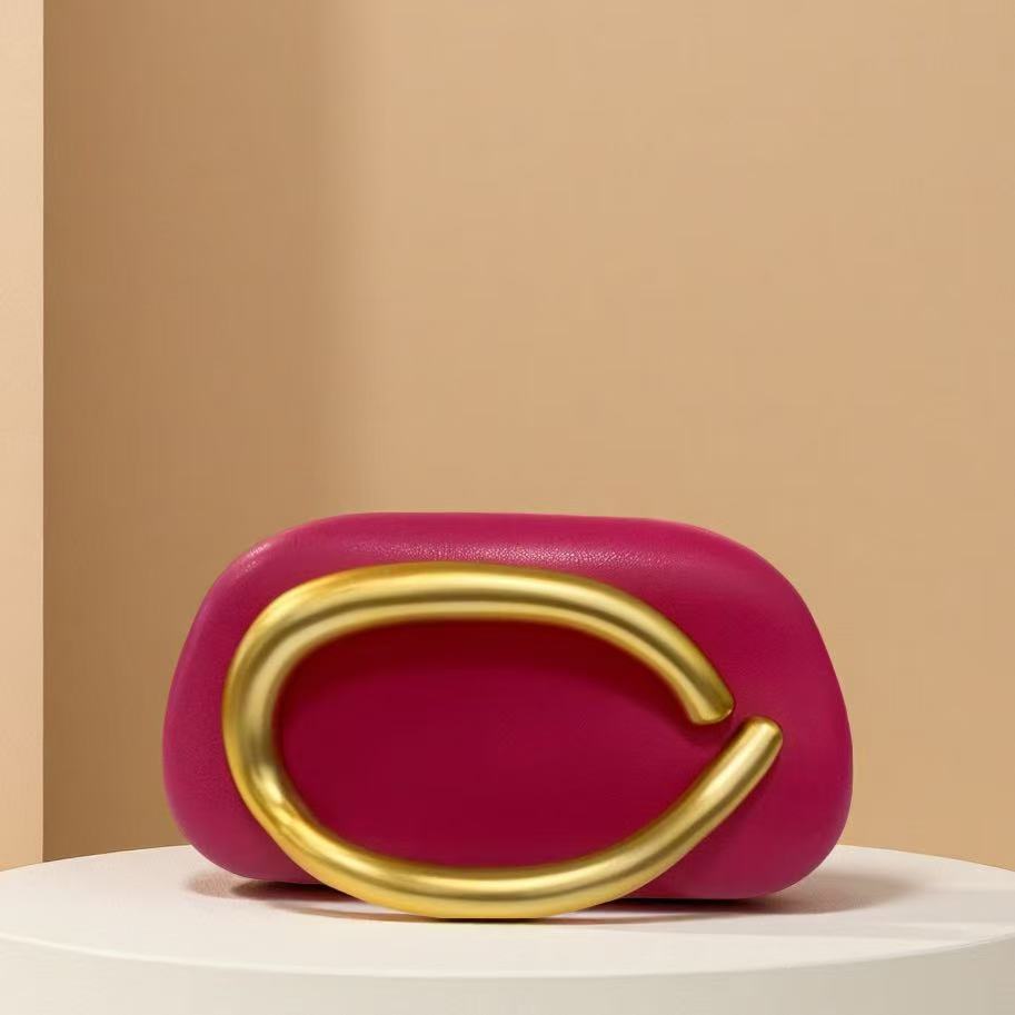 New Evening Bag with Acrylic Handle - Women's Crossbody & Shoulder Handbag - Thumbnail 12