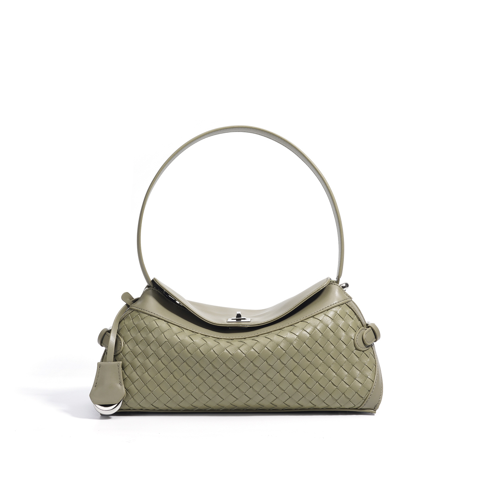 High-End Cowhide Shoulder Bag - French Niche Style Luxury Genuine Leather Underarm Bag for Commuting - Thumbnail 6