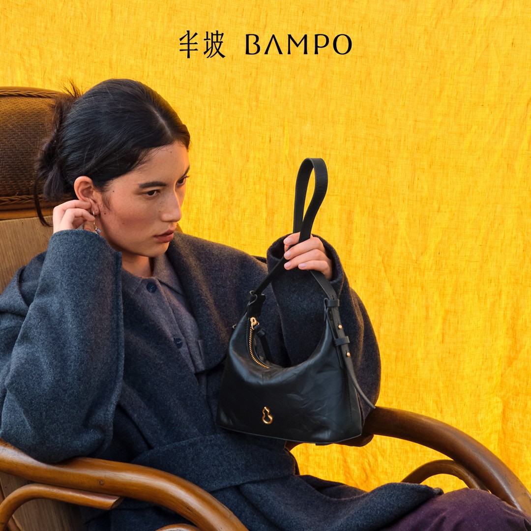 BAMPO Jin Yuan HOBO Bag, First Layer Cowhide Underarm Bag, New Texture Shoulder & Crossbody Bag - Thumbnail 3