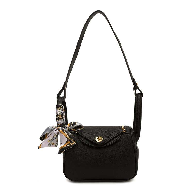 2026跨境爆款女包枕头包时尚百搭单肩斜挎包荔枝纹通勤潮流医生包 - Thumbnail 6