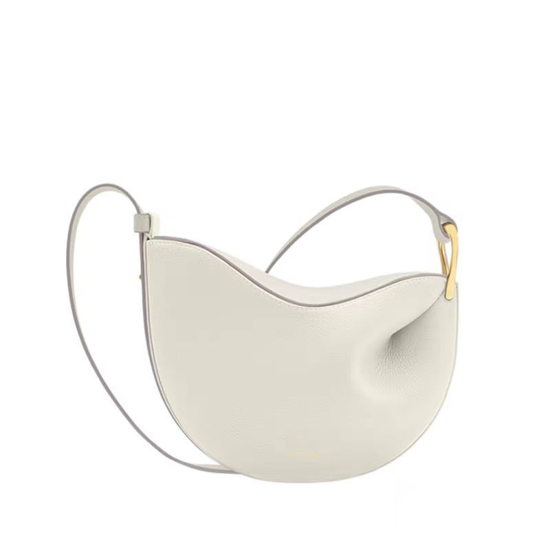 poleneo Genuine Leather Women's Shoulder & Crossbody Bag Saddle Dumpling Bag Minimalist Luxury - Thumbnail 11