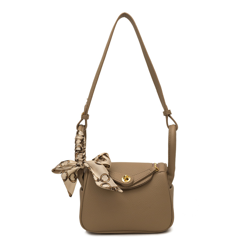 2026跨境爆款女包枕头包时尚百搭单肩斜挎包荔枝纹通勤潮流医生包 - Thumbnail 5