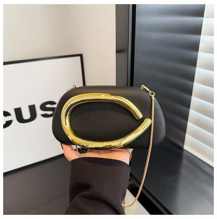 New Evening Bag with Acrylic Handle - Women's Crossbody & Shoulder Handbag - Thumbnail 38