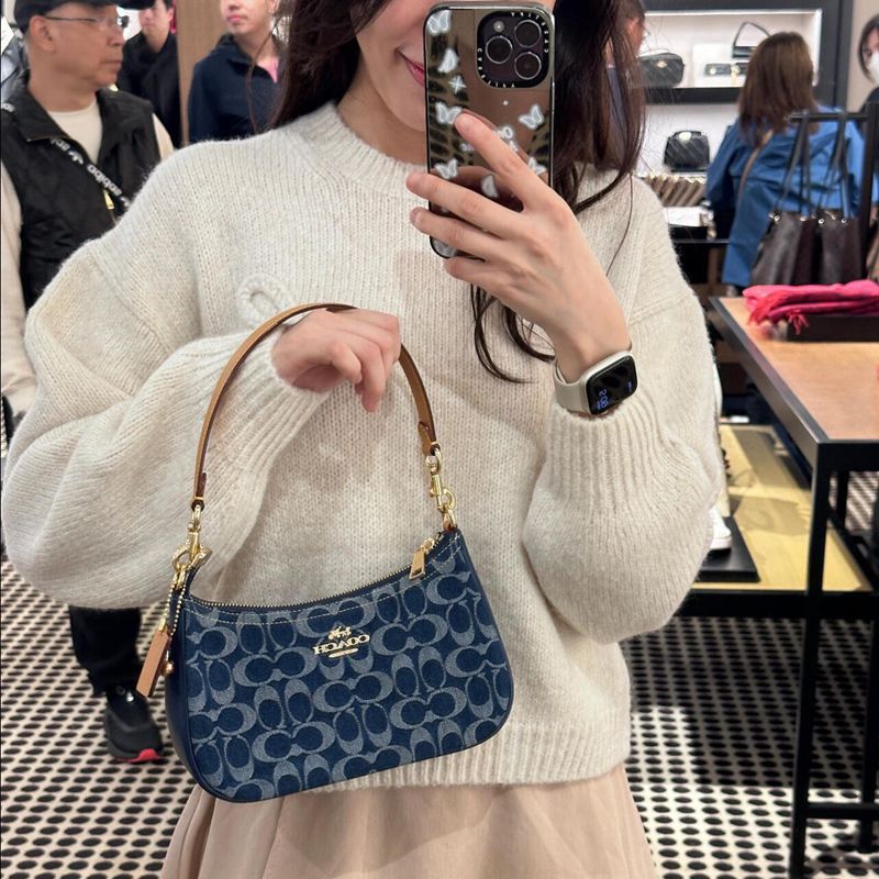 2025 Teri Classic Monogram Underarm Bag - Fashionable Shoulder, Handbag & Crossbody Crescent Bag - Thumbnail 4