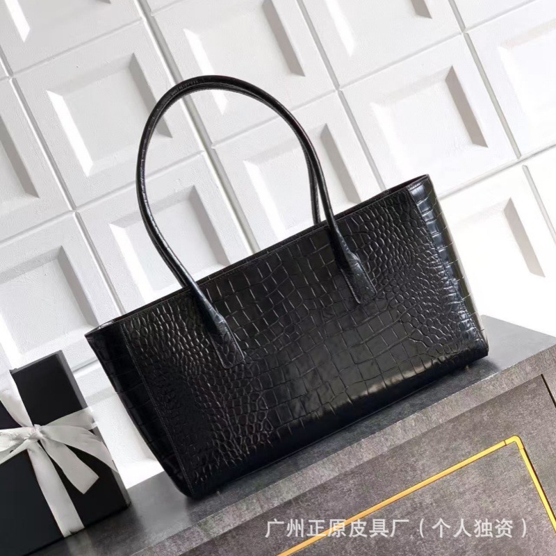 2026 New Arrival Long-termism Lazy Tote Bag - First Layer Cowhide Large Capacity Business Bag - Thumbnail 2