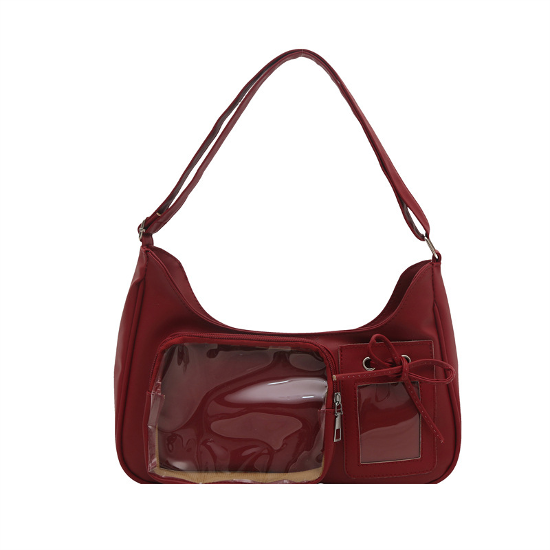 2025 New Transparent Trendy Ita Bag Small Capacity Shoulder Crossbody Bag Ins Style Streetwear - Thumbnail 5