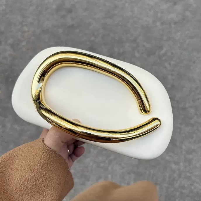 New Evening Bag with Acrylic Handle - Women's Crossbody & Shoulder Handbag - Thumbnail 11