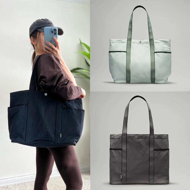 Nylon Multi-Pocket Tote Bag