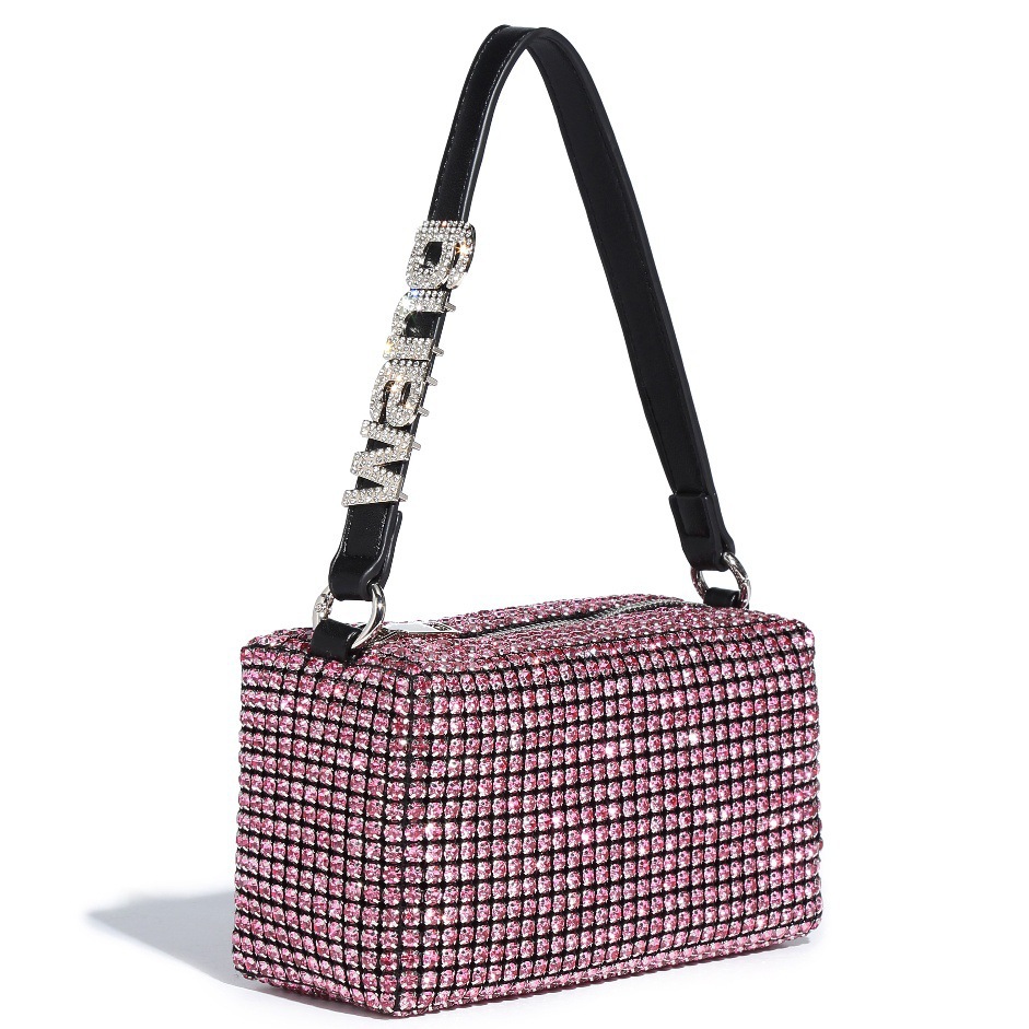 Rhinestone Evening Clutch Bag, Sparkling Crossbody & Handbag for Women - Thumbnail 19