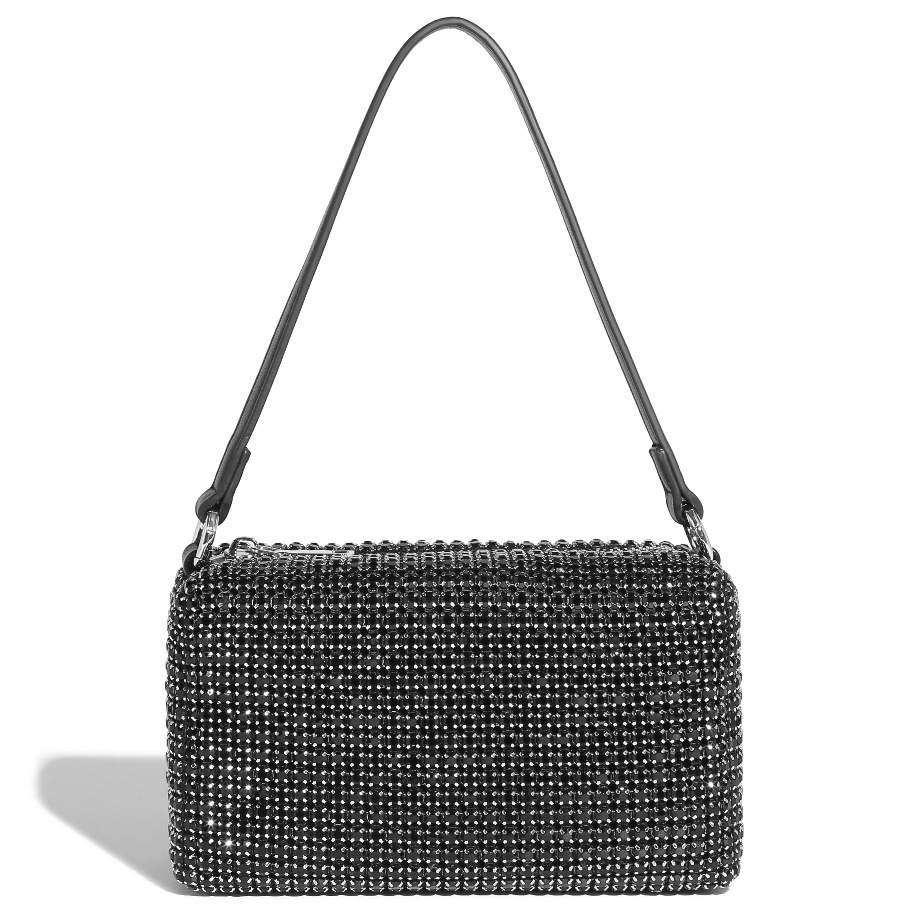 Rhinestone Evening Clutch Bag, Sparkling Crossbody & Handbag for Women - Thumbnail 13