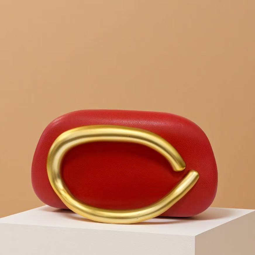 New Evening Bag with Acrylic Handle - Women's Crossbody & Shoulder Handbag - Thumbnail 22