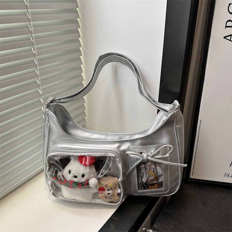 Faux Leather Messenger Bag for Daily Use