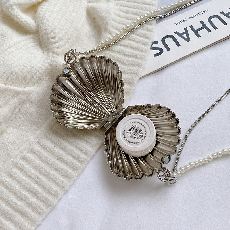 Trendy Mini Metal Box Bag Heart Chain Shoulder & Crossbody Evening Bag for Women - Thumbnail 4