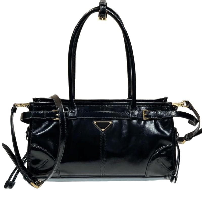 2025 SoftLux Boston Wax Leather Women's Bag Shoulder Crossbody Commuter Underarm Handbag Light Vintage - Thumbnail 5